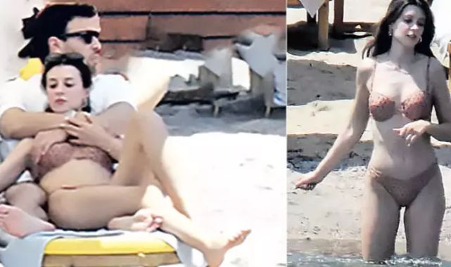 Plajda romantik anlar! Önce deniz sonra uyku keyfi